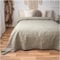 CalmyHOME Tagesdecke 170x220 Bettüberwurf Tagesdecken - Überwurf Mandala Sofaüberwurf Steppdecke Sofa Decke Bett Überwurfdecke Tages Decken Betthusse XXL Überdecke Gesteppte (Leinenbeige)