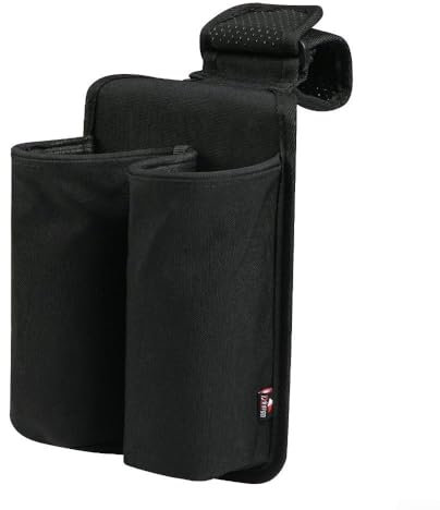 DAZZLEEX Microphone Storage Bag 2-Slots Organizer, Nylon DJ Equipment Holder Non-slip Microphone Stand For JBL for Partybox 23 * 16 * 3CM