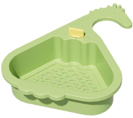 Colador de alimentos para fregadero, colador de basura de cocina, cesta multifuncional para el área del grifo, lavar ensaladas, frutas, verduras, arroz, pasta, preparación de cocina, fregaderos de