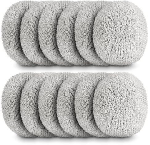 AOOTE Window Cleaner Cloth Weeper, 12 Pcs Microfiber Cleaning Cloths for Window Robots, Replacement Pads for Windows Cleaning Robot, Machine Washable & Reusable, Compatible with C65, DDC55, CL3