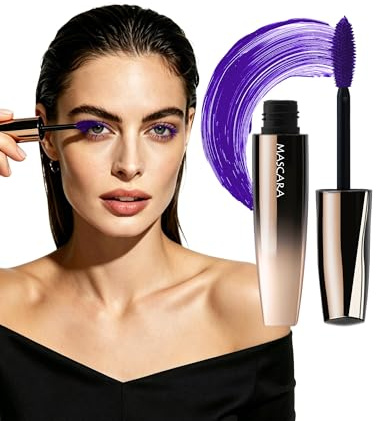Wasserfester Mascara Lila, Länge & Volumen Wimperntusche Langanhaltende