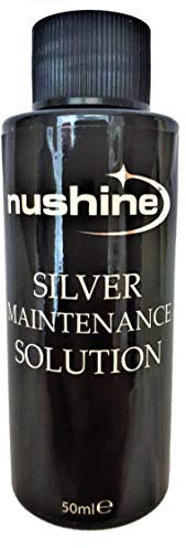 Nushine Silver Solution d'entretien 50 ml - Contient de l'argent pur (idéal pour l'argent usé)