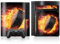 DeinDesign Skin kompatibel mit Sony Playstation 3 Folie Sticker Eishockey Feuer