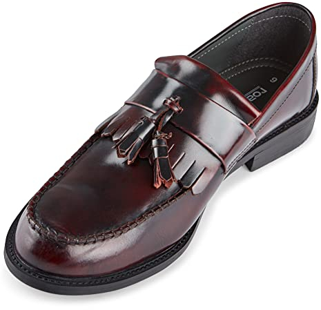Roamer , Herren Mokkasins Schwarz Oxblood