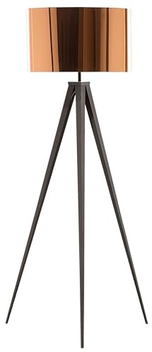 Stehleuchte Stehlampe Kunststoff/Metall Kupfer 156 cm Trommelform Stiletto