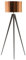 Stehleuchte Stehlampe Kunststoff/Metall Kupfer 156 cm Trommelform Stiletto