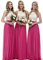 BetterGirl Vestido de noche de encaje para mujer, largo con apliques, vestido de graduación, vestido de fiesta, dama de honor, boda fucsia 42