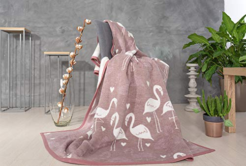 sei Design Plaid Kuscheldecke flauschig Tagesdecke, Dicke Sofa Decke, Baumwolldecke hochwertige Verarbeitung 150x200 cm Deko Wohnzimmer, Überwurf für Couch