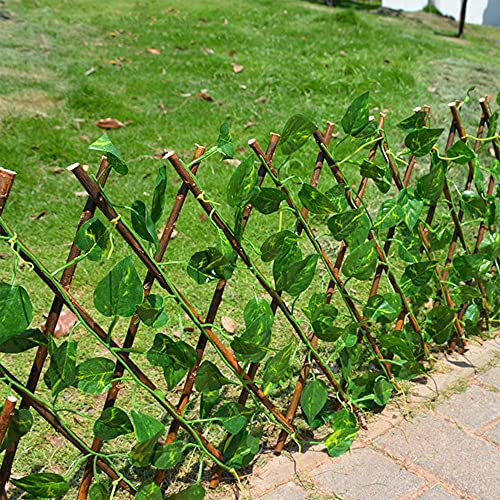 Expandable Garden Trellis Outdoor Garden Willow Trellis Screening Fences Divider for Climbing Plants Vine Ivy Rose Cucumbers Support Foldable Height