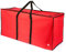 Christmas Village Premium Christmas Tree Storage Bag Extra Large Organiser Lights Zip Up Sack Xmas - Stores Christmas Trees Up To 9ft, Gift Wrap Paper Tidy – 600D Fabric (Red)