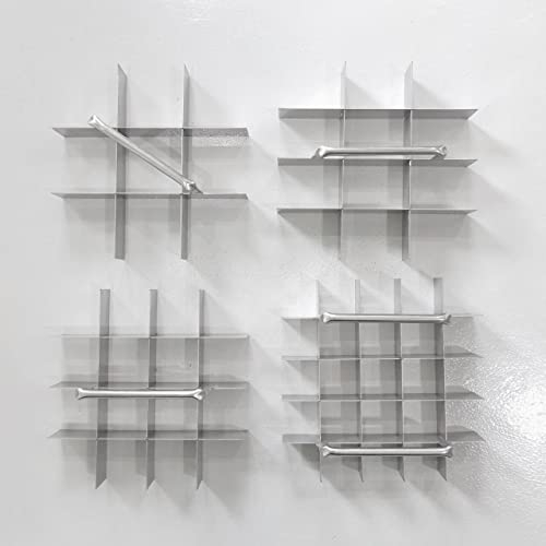 Stainless Brownie Cutter 8-12 Inch Heavy Duty Baking Pan with Slicer Ensures Perfect Crispy Edges for Oven Baking - 9x9 Cutter (9 Pcs.)