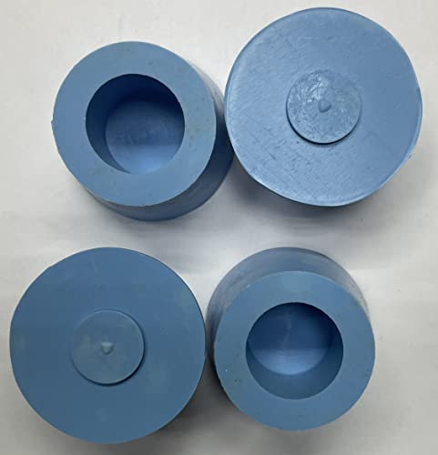 dexierp Protection Force #8 Hohlstopfen für 1-3/8 1-1/2 34,5-38mm Loch (4er Pack) Rohr Flaschenöffnung 1 1/2-12 UNF M38 bis M42 Gewindemutter Farbmaskierung wiederverwendbar Gummi
