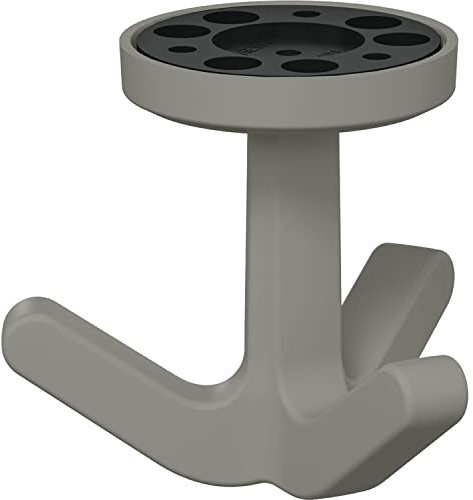HEWI Dreifach-Drehhaken 477.94B030 elastisch, Kunstoff TPU felsgrau matt