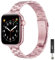 GEARYOU Metall Armband Kompatibel mit Apple Watch Armband 40mm 38mm 41mm 42mm (Series 10),Slim Edelstahlarmband Kompatibel mit iWatch Serie 10/9/8/7/6/5/4/3/2/1, SE (38mm 40mm 41mm Rosa)