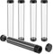 Barydat 4 Pcs Playmat Tube Round TCG Artwork Tube 16.14 Inch Playmat Case for Card Game Storage Toy Card Play Mat Clear Play Mat Tubes for TCG Gaming, Easy in and Out Design