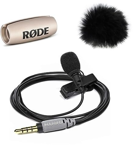 Rode Smartlav+ Microphone à clipser + MicDrop + protection anti-vent en fourrure Keepdrum