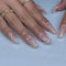 24pcs Long Coffin False Nails Butterfly Stick on Nails Nude Pink Press on Nails Removable Glue-on Nails Fake Nails Women Girls Nail Art Accessories
