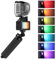 Sea frogs Lampe vidéo RVB avec 3 griffes, étanche, 40 m, lumières sous-marines portables en couleur, compatibles avec GoPro Hero 12/11/10/9 (SL-105-GO-KIT)