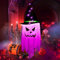 1 Stück Halloween Geister Deko,Halloween Hängelicht Deko Hexenhut mit LED-Lichtern Glow Indoor Outdoor Dekorationen, Hängende Gespenster Dekorationen Party Haus Bäume Garten Patio