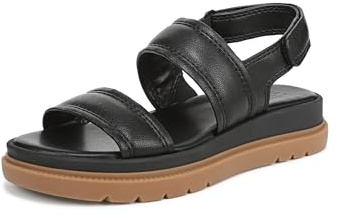 Naturalizer Womens Attract Sandal, Black, Wide Fit, UK 9