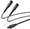MEIRIYFA Cable divisor óptico digital 1 en 2 salidas, Toslink Digital Fiber Optic Audio Splitter 1 Macho Entrada 2 Hembra Salida para cine en casa, reproductor de DVD, TV - 0,3 m (1 macho a 2 hembra)