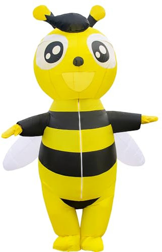 JYZCOS Inflatable Bumble Bee Costume Adult Size, Bumble Bee, Large