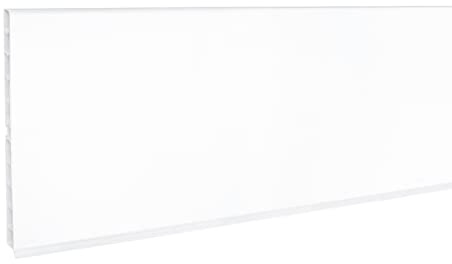 Wohnoria® Sockelblende 3m Weiß Hochglanz 150mm | Sockellesite | Sockelprofil | Küchensockel | Eckverbindung | Endstück | Zubehör