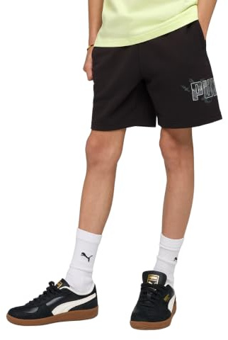 PUMA Jungen Essentials Camo Shorts 164, Black