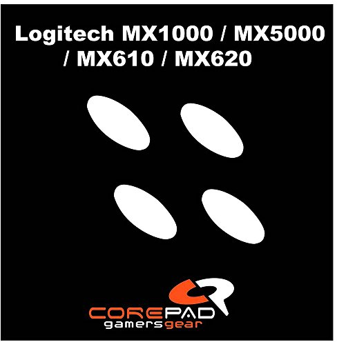 Corepad Skatez Pro 6 Ersatz Mausfüße kompatibel mit Logitech MX1000/5000/610/620 Mouse Feet