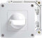 ESYLUX 2473935 Abdeckung IP44, für MD/PD 180, weiß