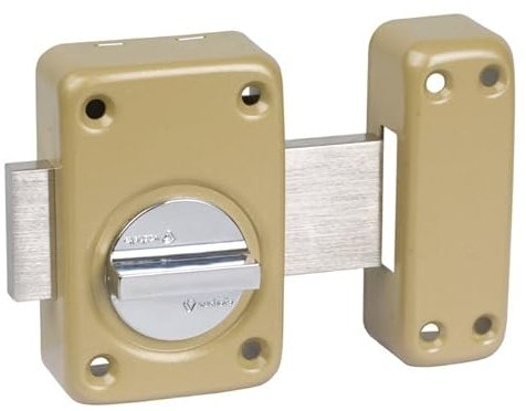 Vachette VFA10009 Verrou mécanique 7640 A bouton-V136-Vernis-Cylindre L.50-16105000, NSP
