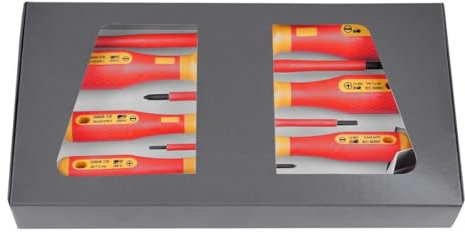 Bernstein Werkzeug 7-teiliger Satz VDE | Schraubendreher Set | Schlitz & Kreuzschlitz | Arbeiten unter Spannung bis 1000 Volt | Elektriker Werkzeug