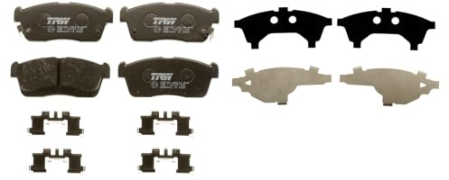 TRW GDB3430 Brake Pad Set of 4 Compatible for Daihatsu Boon (M3_) 2005 - Front Axle and Other Vehicles