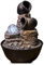 Fontaine d’Intérieur Cascade Jarre Nature Zen Relaxante Lumière Coloré, Idée Cadeau Fête, Déco en Mouvement - Fontaine de Table, Objet Déco Feng Shui Porte-Bonheur, H25cm – Verso Zen’Light