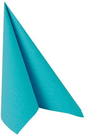 Servietten ROYAL Collection 1/4-Falz 40 cm x 40 cm türkis, 1x20 Stück
