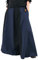 Battle-Merchant Mittelalterlicher Rock Damen Baumwolle | bodenlang und weit ausgestellt in div Farben S-XXL | Mittelalter LARP Kleidung Magd Wikinger (Schwarz/Blau, L)