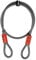 BV Heavy-Duty 4FT Security Cable Lock with Loops - 10mm (3/8 Inch) Cut-Resistant Braided Steel Cable - Versatile & Weatherproof - Bike, Motorcycle, Patio, Gate, Kayak Lock