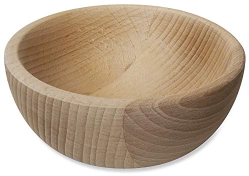 Creative DECO Bol Cuenco de Madera Natural | 12 x 12 x 6 cm Servir Aperitivos, Tapas, Almacenar Pequeños Artículos, Decoración y Decoupage