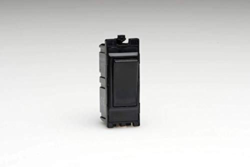 Varilight G100PB PowerGrid Module Black 10A Multi-Way Push Retractive Light Switch