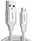 Câble USB 2.0 A Micro USB 2A-1.5M-NYLON-ARGENT - UGREEN