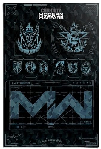 REINDERS Poster, Call of Duty Modern Warfare, Hobbyraum, Poster, Wanddeko, Room Decor, 150 gr. glänzend Bilderdruckpapier, Schwarz, 91,5x61cm
