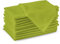 Encasa XO Lime Green Cloth Napkins Set of 12, 43x43 cm | Cotton Serviettes Napkins | Washable & Reusable Table Napkin for Wedding, Holiday, Halloween Party, Birthday & Everyday Table Décor