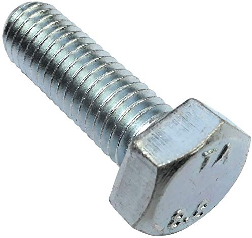 AERZETIX - C47323 - Satz von 50 stück - bolzen schrauben sechskantschrauben M8x25 - mit sechskantkopf - Ø8x25mm - DIN 933 - klasse 8.8 - aus verzinktem stahl - heimwerken - montagewerkzeug eisenwaren