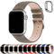 Fullmosa Correa para Apple Watch, Correas de Cuero Genuino Compatible con Apple Watch SE Series 8 Series 7/6/5/4/3/2/1/Se/Se2, Elefante Gris + hebilla de Plata,38mm/40mm/41mm