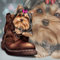 LWOHDKHK Diamant Malerei Kits, DIY 5D Diamond Painting Set, süßer Hund im Schuh Yorkshire Terrier Malen nach Zahlen Diamant, Diamant Painting Arts Craft für Home Wand-Decor