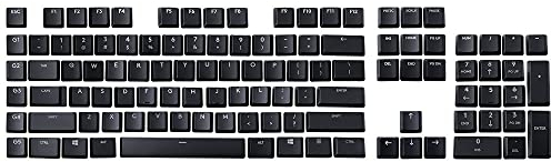 HUYUN Un Ensemble Complet de 109 Touches de Rechange pour Clavier de Jeu mécanique Logitech G813/G815/G913/G915 TKL RGB Noir