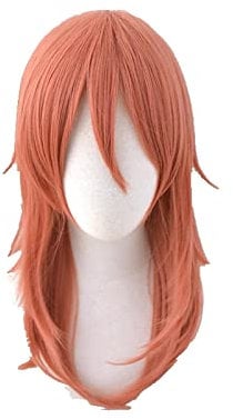 Chainsaw Man Angel Devil Orange Long Wig Cosplay Costume Heat Resistant Synthetic Hair Men Women Party Wigs