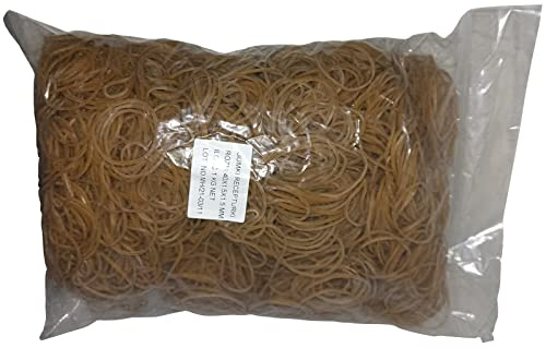 Fa.ars 1 kg Gummiringe Gummibänder Haushaltsgummis natur 40 mm Ø 1,5 x 1,5 mm breit