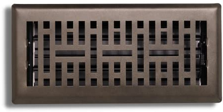 Sierra Grates 4x 10 Metro Design, 100% Steel Premium Floor Register, Metallic Bronze Finish - Vent Covers for Home Floor- Decorative Air Vent Covers- Floor Register 4” x 10” (Duct Opening)