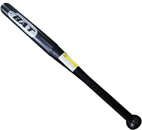 Gadgetking Mazza da baseball in metallo resistente per softball, bastone nero in acciaio inox